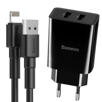 Baseus 10.5W Speed Mini USB Type-A Wall Lightning Cable Cellphone Photo