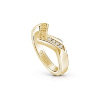 Guess - Triometric - Gold Guess V-style Ring M Photo
