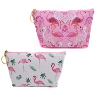 Lily & Rose 2 Pack Cosmetic Or Toiletry Bags - Flamingoes Photo