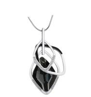 YALLI - Rhombus Pendant & Chain Fashion Necklace Photo