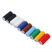 Home Mart Poly-Cotton Sewing Thread Reel Cord String Cotton - 10 Colors Photo