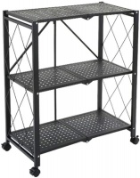Trendworld Home Collection 3-Tier Foldable Storage Shelves with Caster Wheels Photo