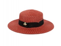 Charmza Panama Woven Hat - Red Photo