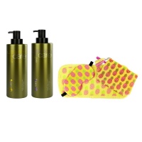 MakeUp Eraser Pineapple Set Argan & Sulfate Free Shampoo & Conditioner 400ml Photo
