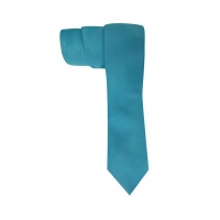 Plain Satin Tie - StatesMan - Turquoise Photo