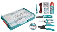 Total Tools 8 Piece Electrical/Telecom Tool Set Stackable Box Photo