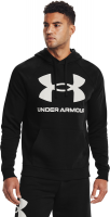 Under Armour Men's Rival Fleece Big Logo Hoodie - Black Photo