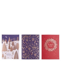 AK Copper Foil Christmas Cards - Pack of 12 Photo