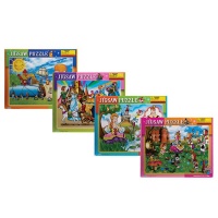 Bulk Pack x 4 Fairytale Jigsaw Puzzle 300 Piece Per Puzzle Photo