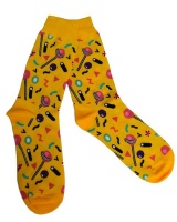 SKA Fashion Socks Sweets Yellow- Size 41-46 Photo