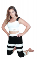 Gym Two Piece Crop Top And Tights: Fitness And Gym Outfit: Persistence Photo