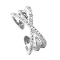 iDesire X ring with cubic zirconias - adjustable size Photo
