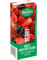 Rhodes 100% Fruit Juice Berry 24 x 200 ML Photo
