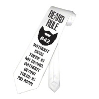 PepperSt Men's Collection - Designer Neck Tie - Beard Rule #42 Photo