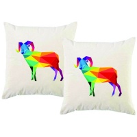 PepperSt – Scatter Cushion Cover Set – Geometric Ram Photo