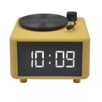 La Chaise Longue Multifunctional Speaker and Clock - Record Player Yellow Photo