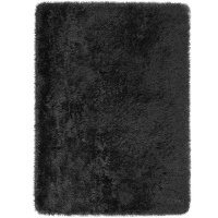 MLTK Designs Black Soft Luxurious Fluffy 1.5 x 2m Anti-Skid Carpet Rug with Memory Foam Photo