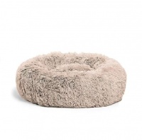 Pet Calming Bed for Dogs Cats Fluffy Round Doughnut Cuddler Photo