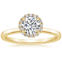 Ralph Jacobs 1ct Moissanite Engagement Ring - Yellow Gold Photo