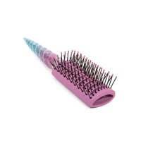 Pink And Blue Glitter Unicorn Shaped Hair Brush By Great Empire Photo