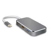 Boo Type-C 5" 1 hub - HDMI/USB 3.0 Adapter -Hub For MacBook And laptop Photo