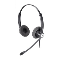 Calltel HW333N DH Stereo-Ear Noise-Cancelling Headset with Quick Disconnect Photo