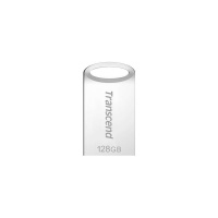 Transcend JetFlash 710 128GB USB 3.1 Gen 1 Flash Drive - Silver Photo
