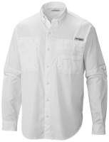 Columbia Men's Tamiami Long Sleeve Shirt in White Photo