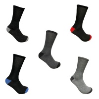 Undeez 5 Pack Men's Black and Grey Trouser Sock Photo