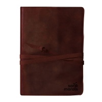 My Sarie Marais A4 genuine Leather sleeve for Note pad / Exam Pad / Journal with string Photo