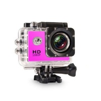 Andowl Waterproof Full HD Sports Camera 1080P - Pink Photo