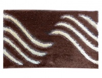 Sofi Mboss Fur Indoor Outdoor Doormat: Brown and Silver Photo