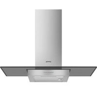 Smeg KBT900VE 90cm Stainless Steel and Straight Glass Extractor Hood Photo