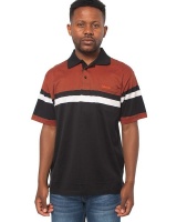 Ballantyne Rust Multi Stripe Polo Photo