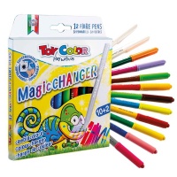 Toy Color 10 Fibre Pens & 2 Magic Colour Changer Applicators Photo