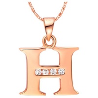 Unexpected Box Rose Gold Letter H necklace Photo