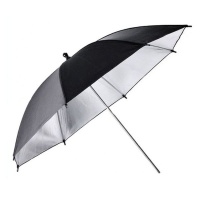 T4U Black Silver Reflective Flash Umbrella 33"/84cm Photo