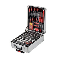 We Love Gadgets 182 Piece Hand Toolbox Kit Set With Aluminium Trolley Case Photo