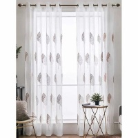 Matoc Designs Matoc Readymade Curtain 253cm Height -Voile -Eyelet -DW Trees Photo