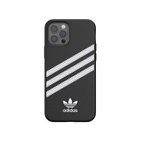 Apple Adidas iPhone 12/12 Pro 3 Stripes Case - Black/White Photo