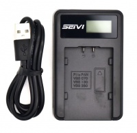 Panasonic Seivi LCD USB Charger for VW-VBG070 VW-VBG130 VW-VBG260 battery Photo