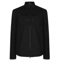 Firetrap Mens Zip Shacket Overshirt - Black [Parallel Import] Photo
