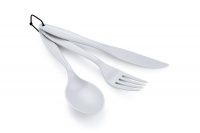 GSI Outdoors 3 pieces. Ring Cutlery Set - Eggshell Photo