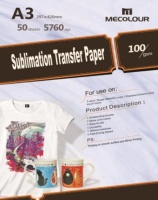 MECOLOUR TT-HTPA3 Heat Transfer Paper 100g 100 Sheets Photo