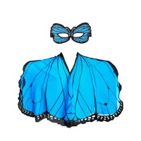 Dreamy Dress Up Dreamy Poncho & Mask - Blue Butterfly Photo