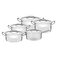 Tramontina 5 Piece. Stainless Steel Cookware Set With Triple-Ply Bottom Photo