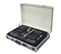 LMA Edition 84 Piece Stainless Steel Cutlery Set in Two-Tier Storage Case Photo