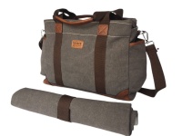 Vivace - Canvas 20L Baby Diaper Bag & Changing Mart - Coffee Photo