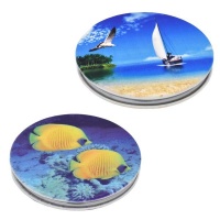 Lily & Rose 2-pack yacht & fish compact pocket mirror Photo