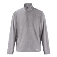 Donnay Men's Quarter-Zip Fleece Jacket - Pearl Grey - Parallel Import Photo